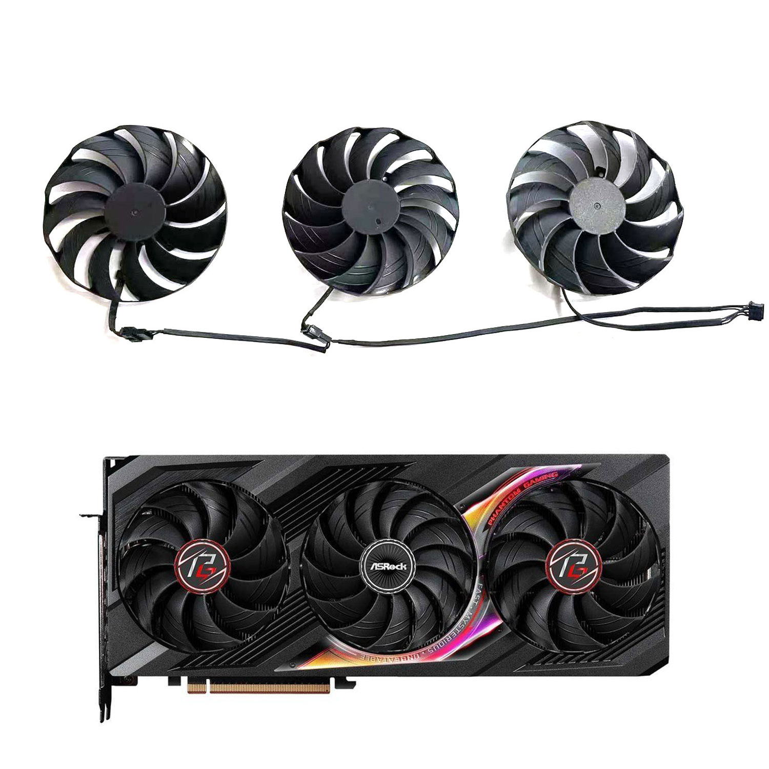 Rx 7800 Xt 16Gb - Nowy wentylator chłodzący 4PIN 98MM CF1010H12S
