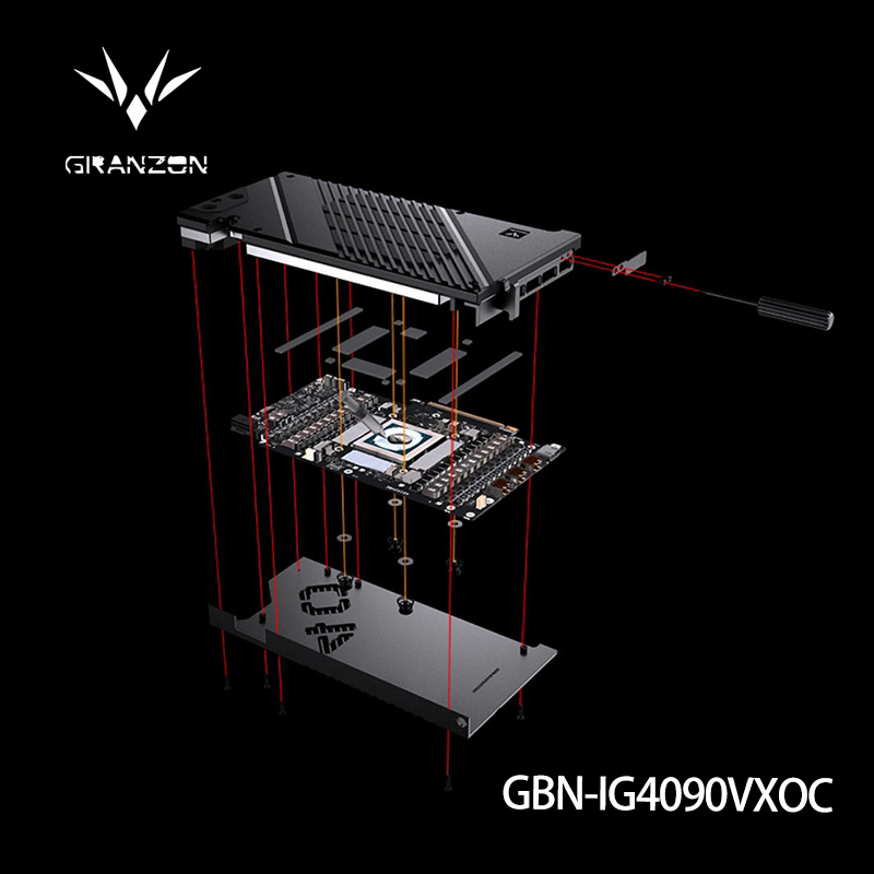 Rtx 4090 Water Block Full Cover - Blok wodny Granzon do kolorowej karty