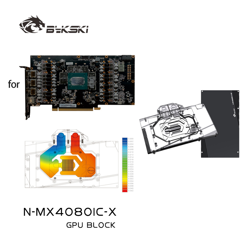 Rtx 4080 Water Cooling Block - Blok chłodzenia GPU Bykski N-MX4080IC-X do