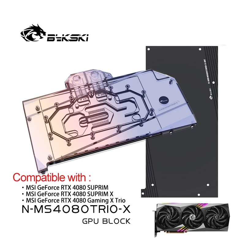 Rtx 4080 Water Cooling Block - Blok GPU Bykski do karty graficznej