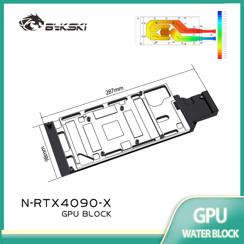 Rtx 4090 Water Block Full Cover - Bykski N-RTX4090-X Blok Wodny GPU do