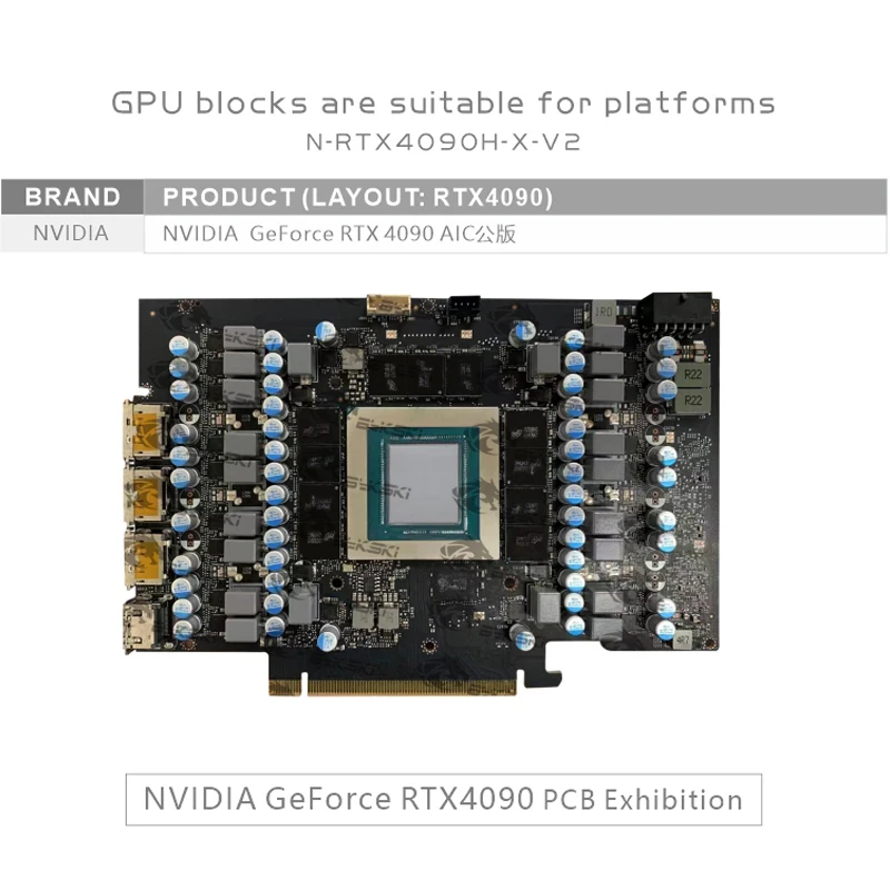 Blok GPU Bykski do karty grafi – Rtx 4090 Water Block Full Cover recenzja i cena