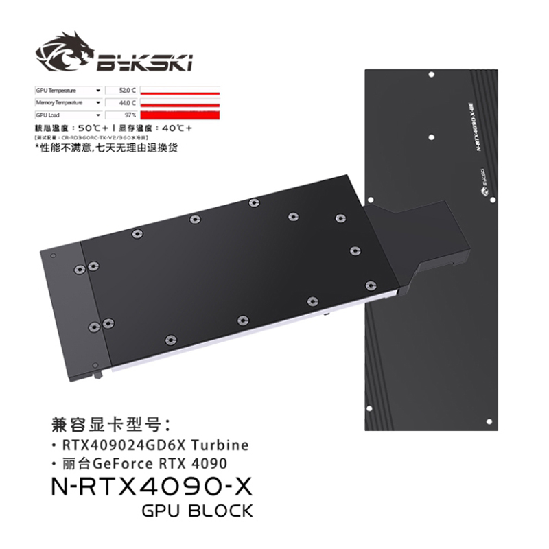 Bykski GPU Water Block do NVID – Rtx 4090 Water Block Full Cover recenzja i cena