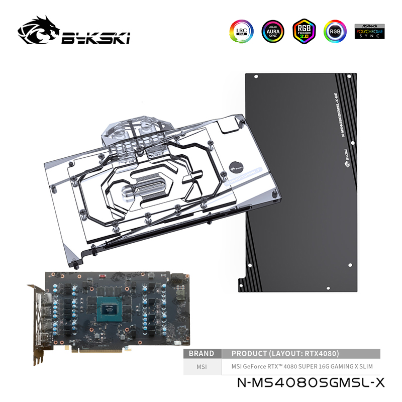 Blok wodny Bykski do MSI Gefor – Rtx 4080 Water Cooling Block recenzja i cena
